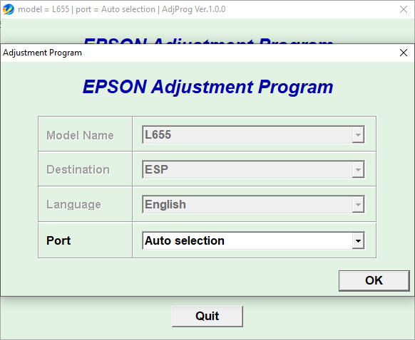 Download Resetter Epson L655