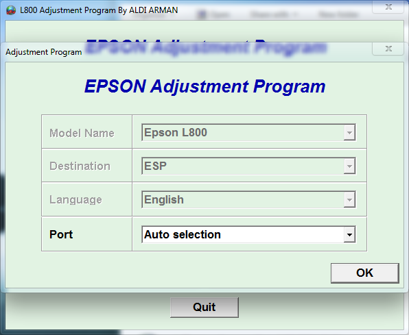 Download Resetter Epson L800 Terbaru