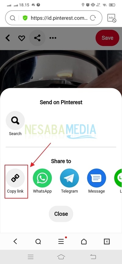 Cara Download Video Pinterest ke Galeri dengan Salin Tautan