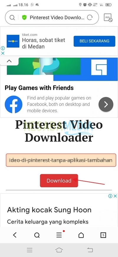 Cara Download Video Pinterest ke Galeri