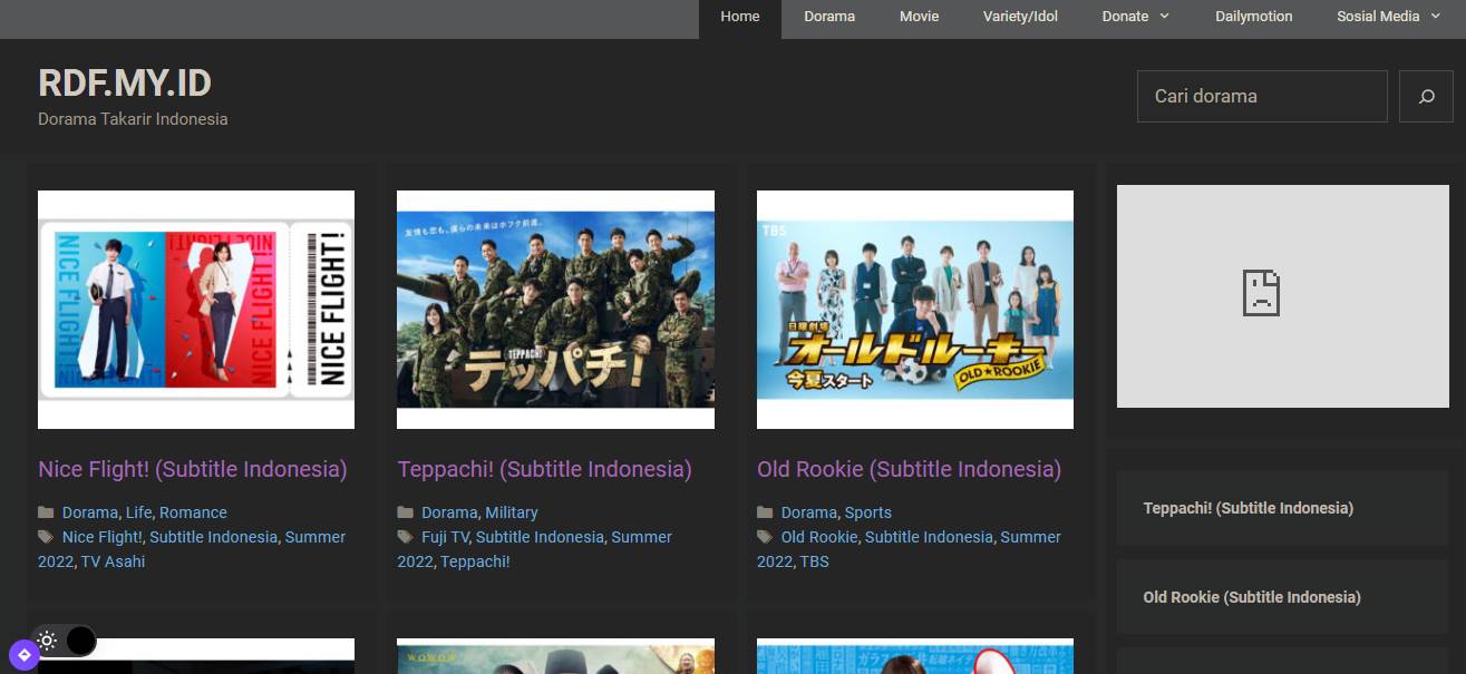 Situs Download Drama Jepang Sub Indo RDF