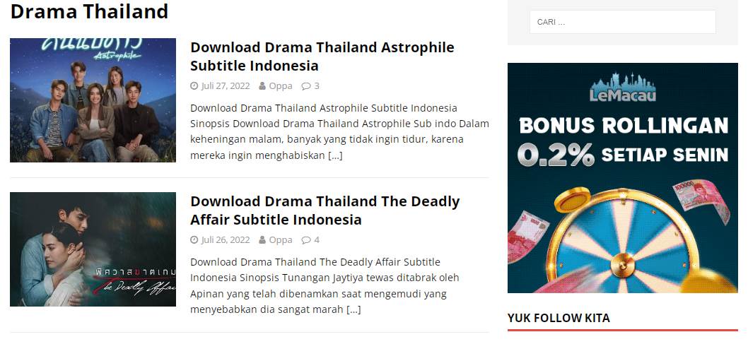 Situs Download Drama Thailand Sub Indo Drakorindofilms