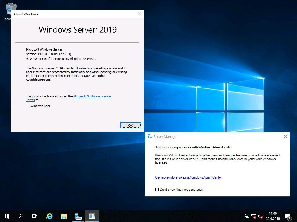 Windows Server 2019