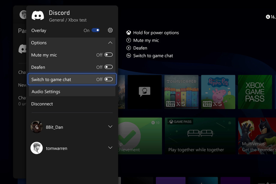 Discord dapat diakses melalui Dasboard Xbox