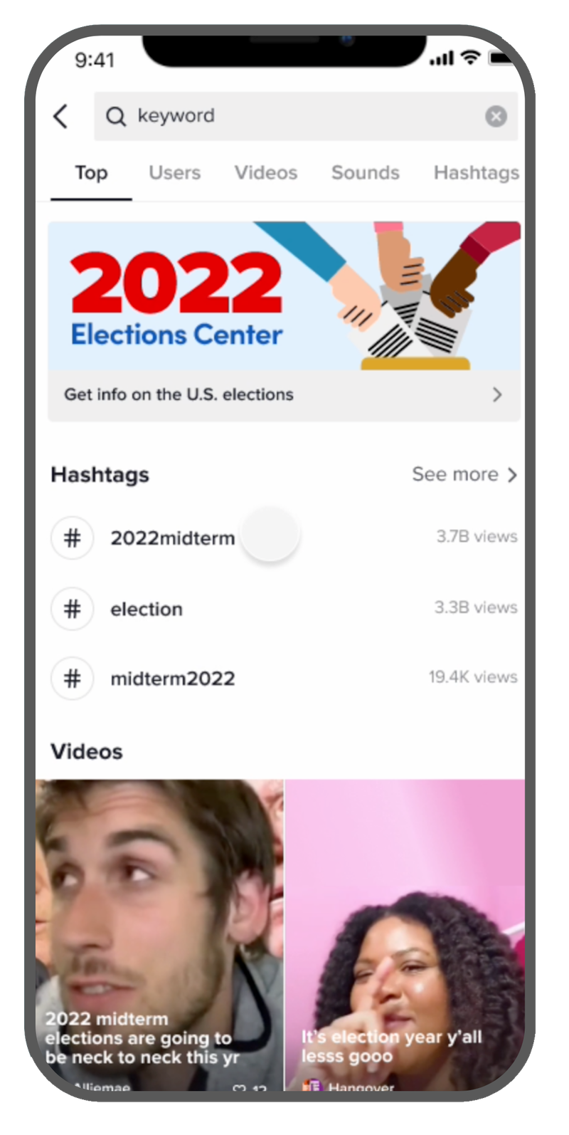 Election Center TikTok