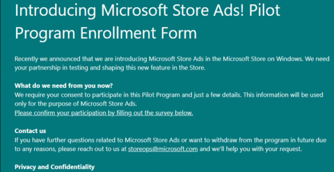 Microsoft Store Mulai Uji Coba Iklan
