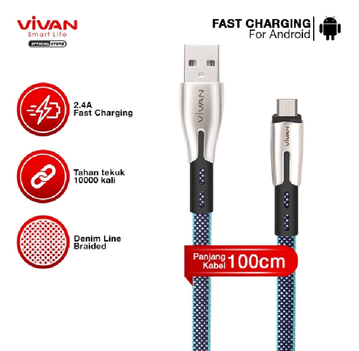 Vivan Micro USB Fast Charging 2.4A