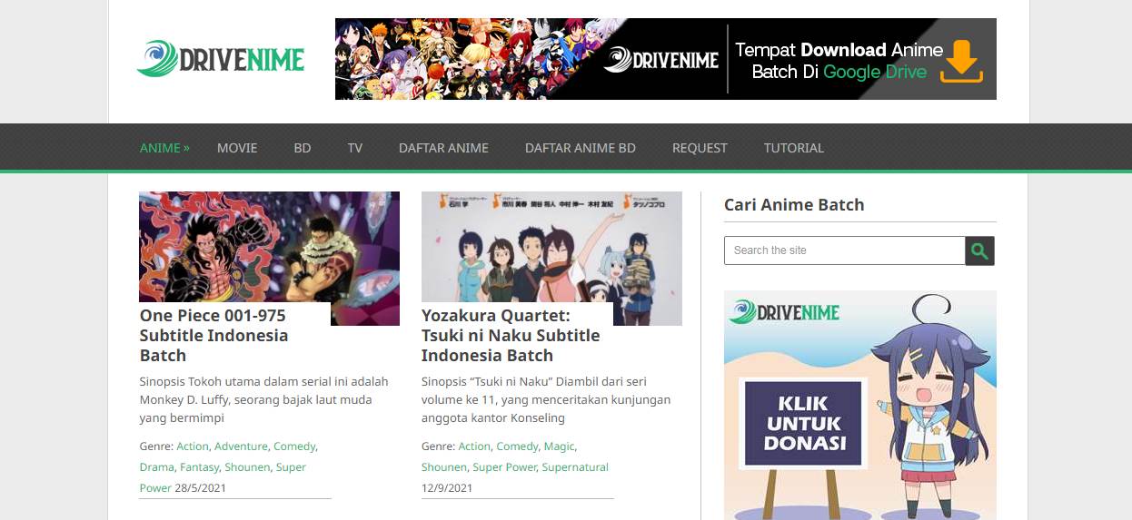 10 Rekomendasi Situs Download Anime Batch Sub Indo