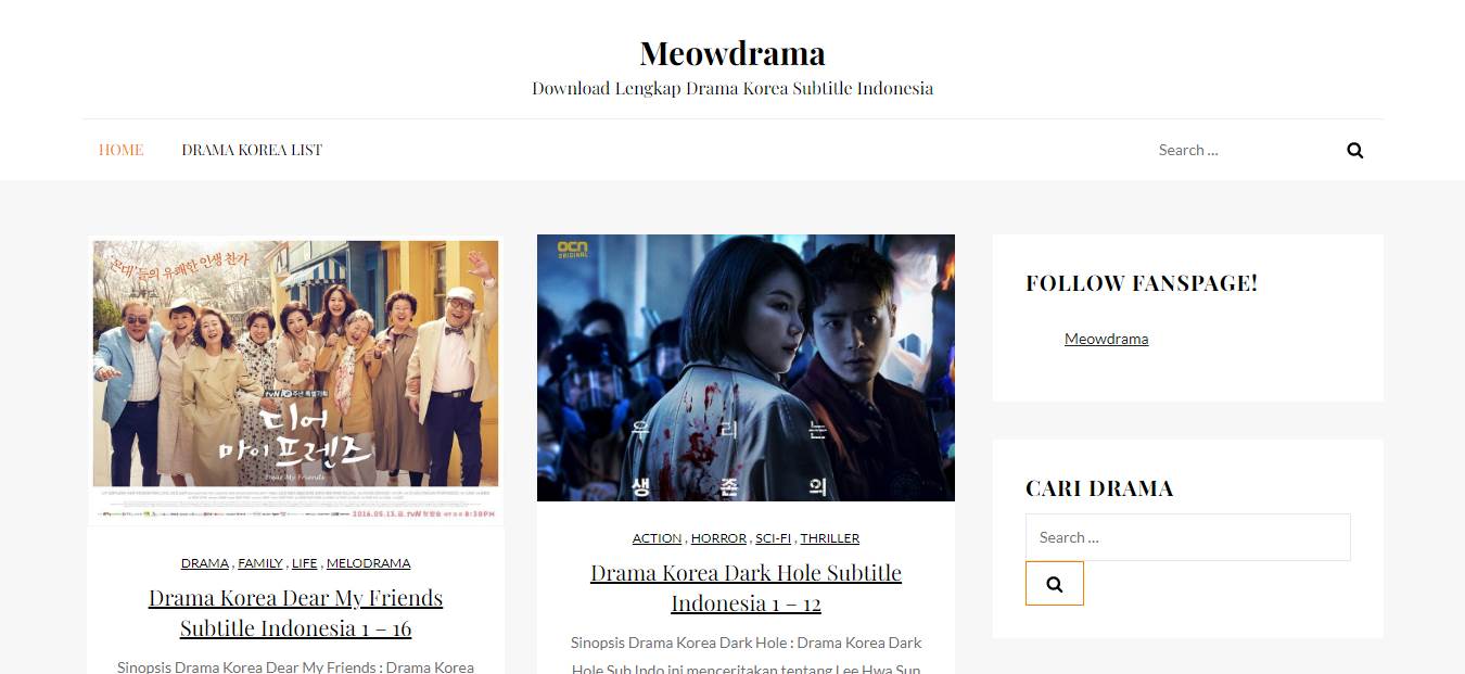Situs Download Drama Korea Sub Indo Meowdrama