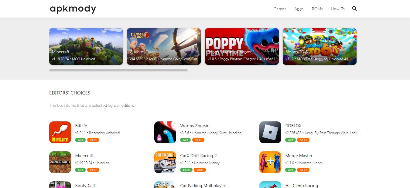 Situs Download Game Android Gratis APKMODY