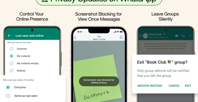 Whatsapp: Fitur “Terakhir Dilihat” Kini Bisa Diatur oleh Pengguna