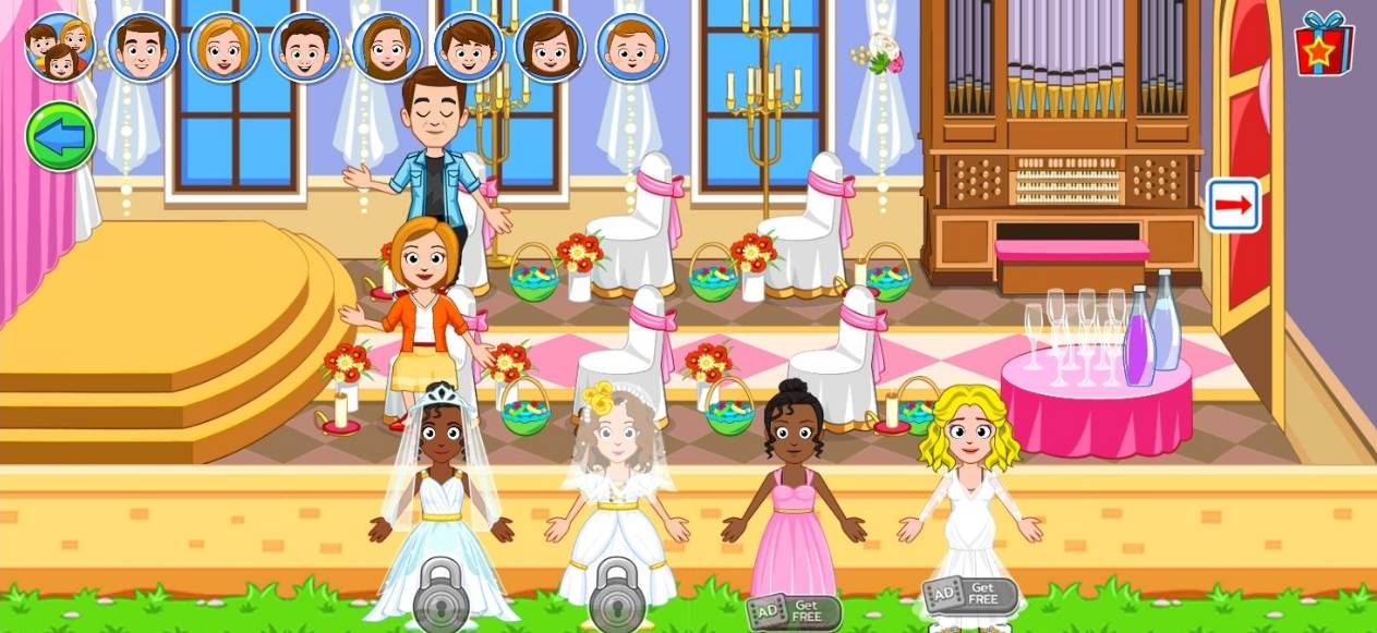 My Town: Wedding Day girl game