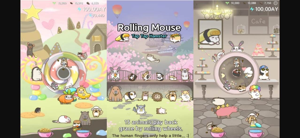 Game Hamster Terbaik di HP Android Rolling Mouse - Hamster Clicker
