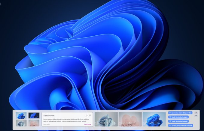 Windows 11 Desktop Spotlight UI