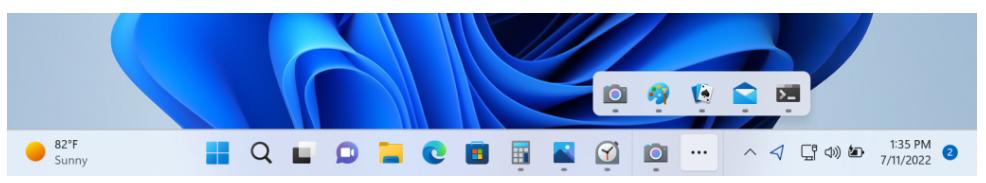 Taskbar Overflow di Windows 11 2022