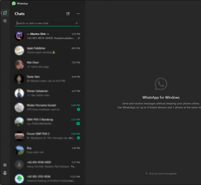 WhatsApp Tunjukkan Antarmuka Terbaru di Windows 11