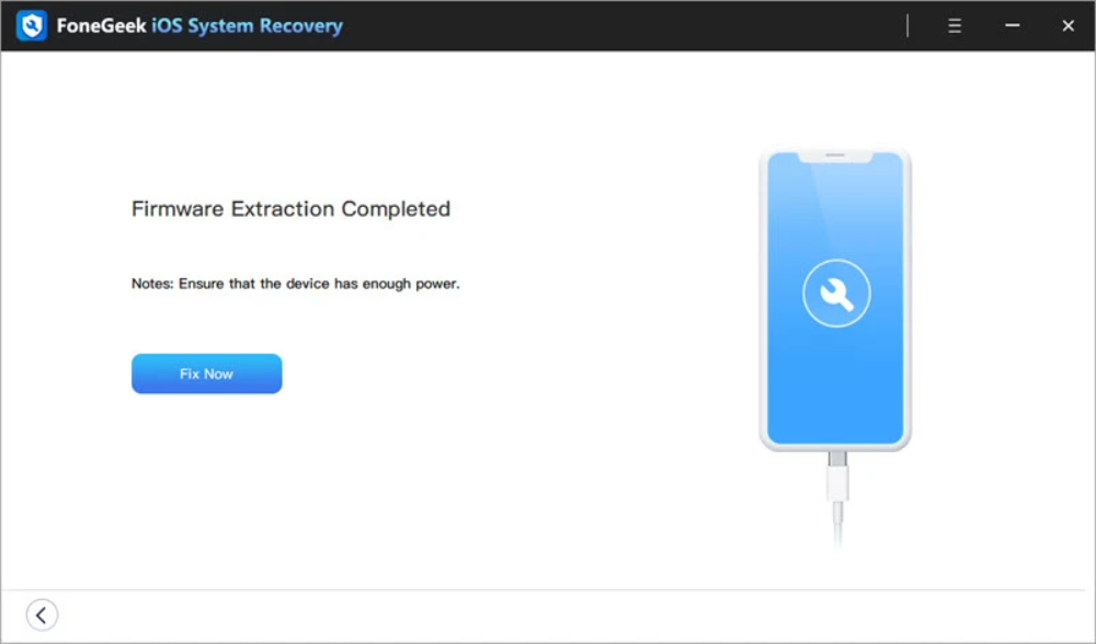 FoneGeek iOS System Recovery 5