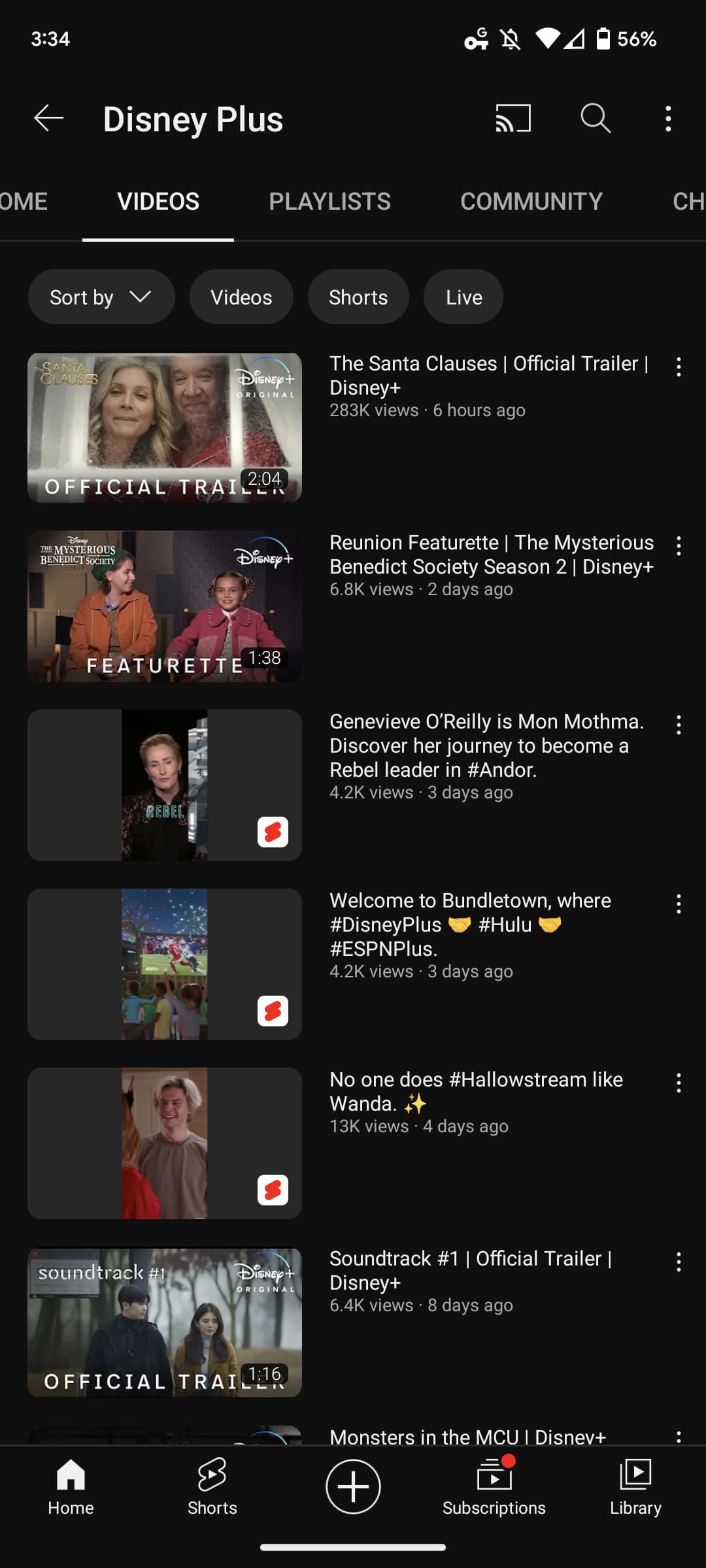 Akhirnya, YouTube Channel Berhenti Menampilkan Shorts