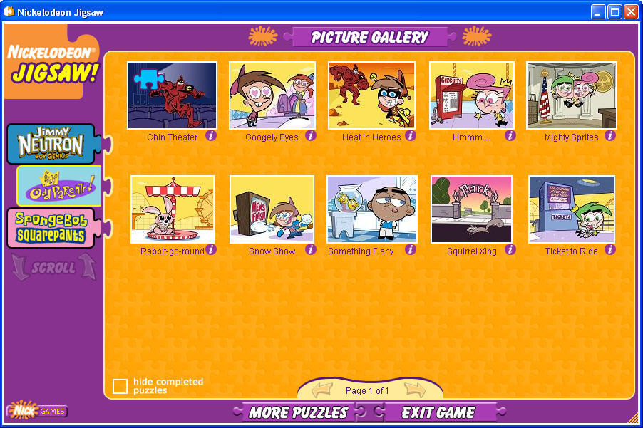 Download Game Nickelodeon Jigsaw Gratis