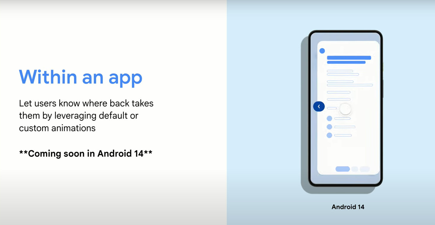 Android 14 akan Hadirkan Predictive Back Gesture