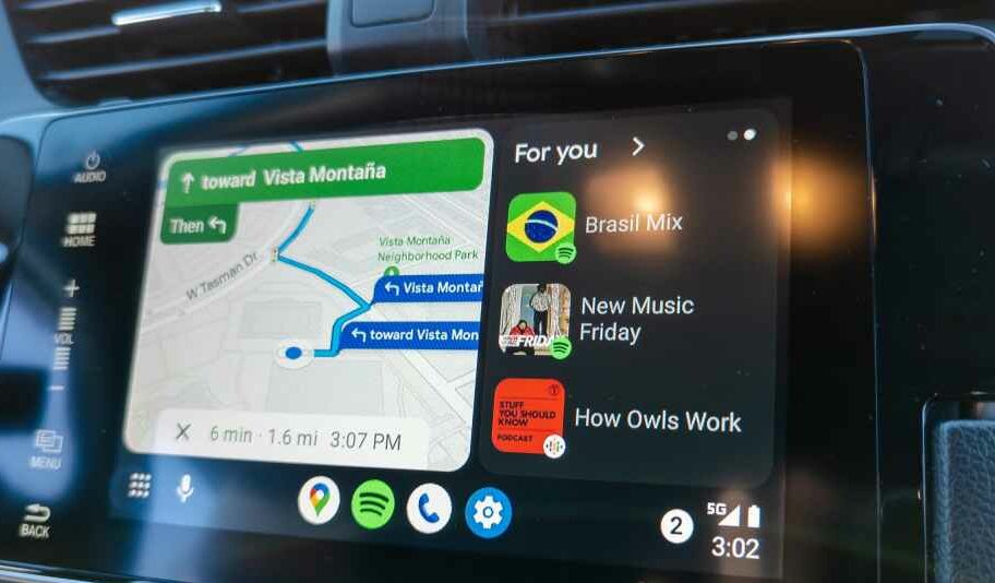 Android Auto Split Screen