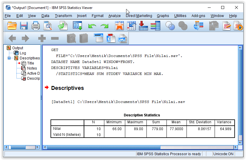 IBM SPSS 27 for Windows