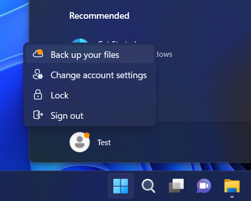 OneDrive Backup Kini Hadir di Start Menu Windows 11