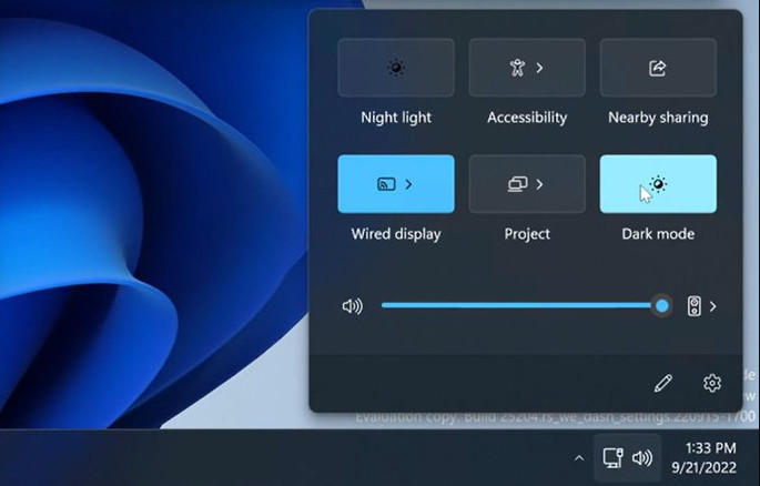 Windows 11 Dark Mode Action Center