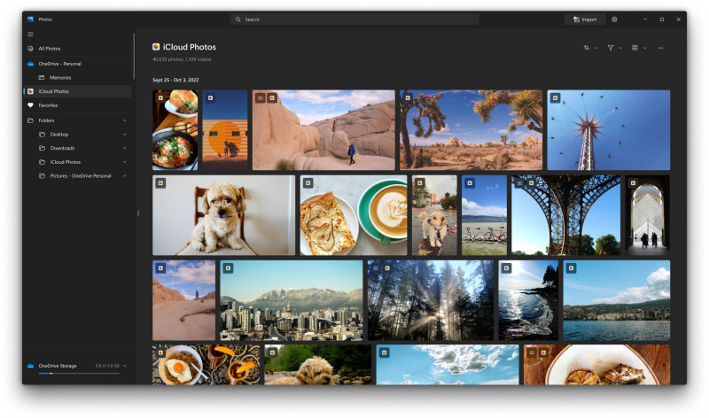 iCloud di Microsoft Photos