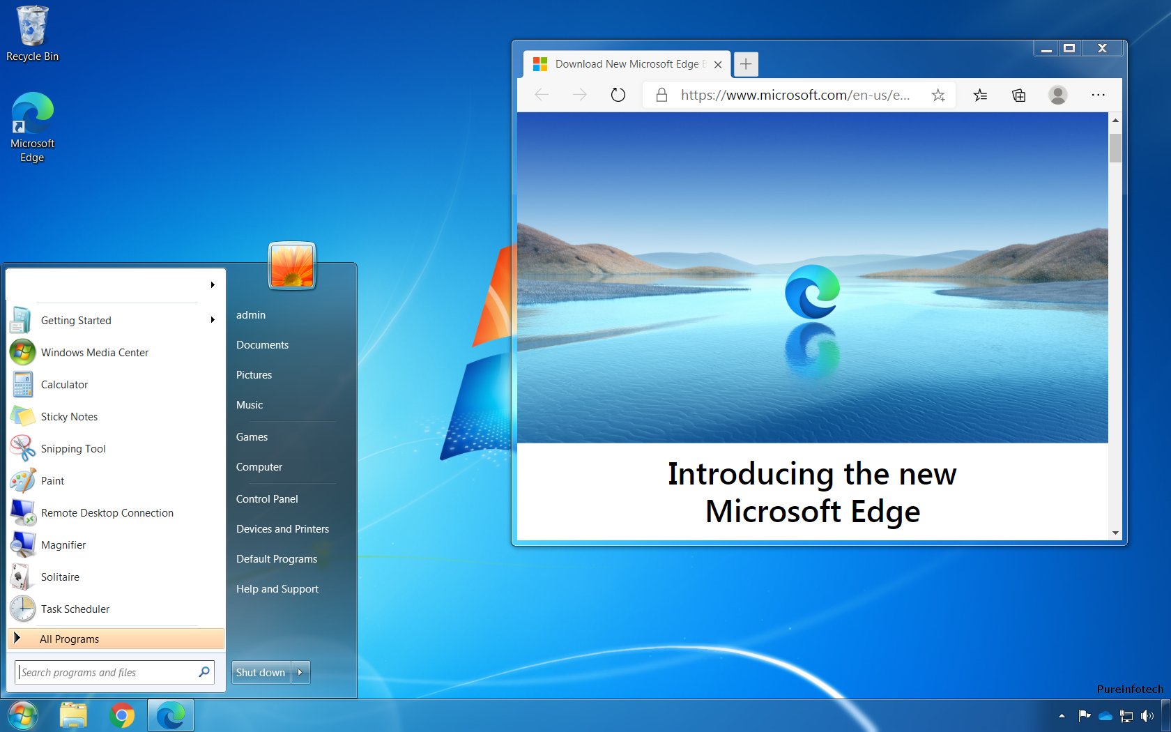 Microsoft Edge Chromium Windows 7