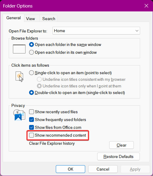 Recommended Content akan Hadir di File Explorer Windows 11? 2