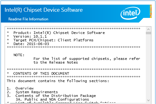Download Intel Chipset Device Software Terbaru