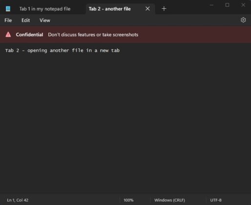 Tabs di Notepad, akan Rilis Versi Stable? 2