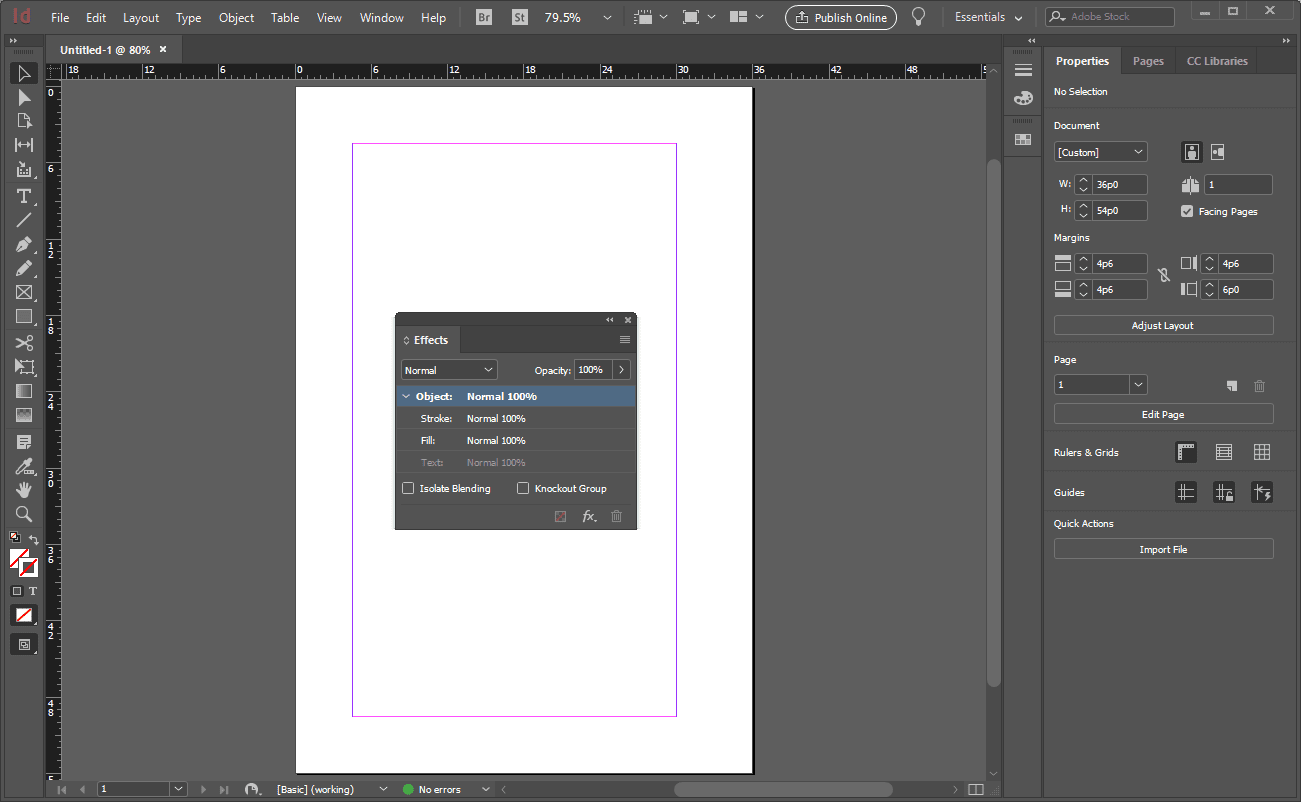 Adobe InDesign CC 2019