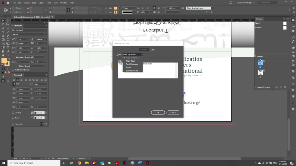 Adobe InDesign CC 2022