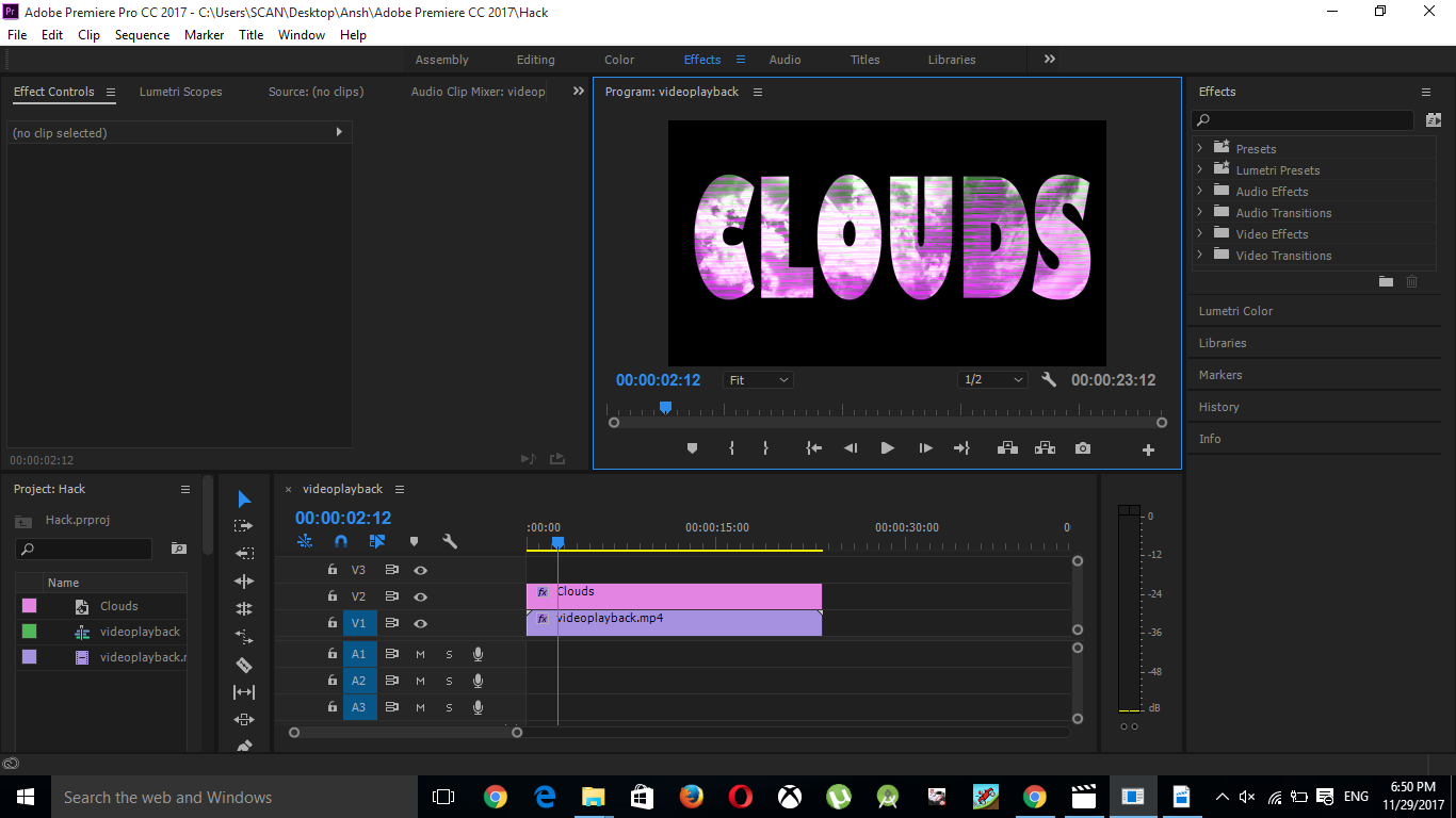 Adobe Premiere Pro CC 2017