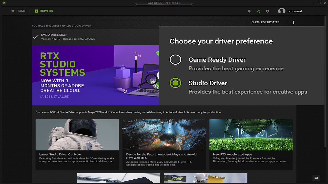 Download NVIDIA Studio Driver Terbaru