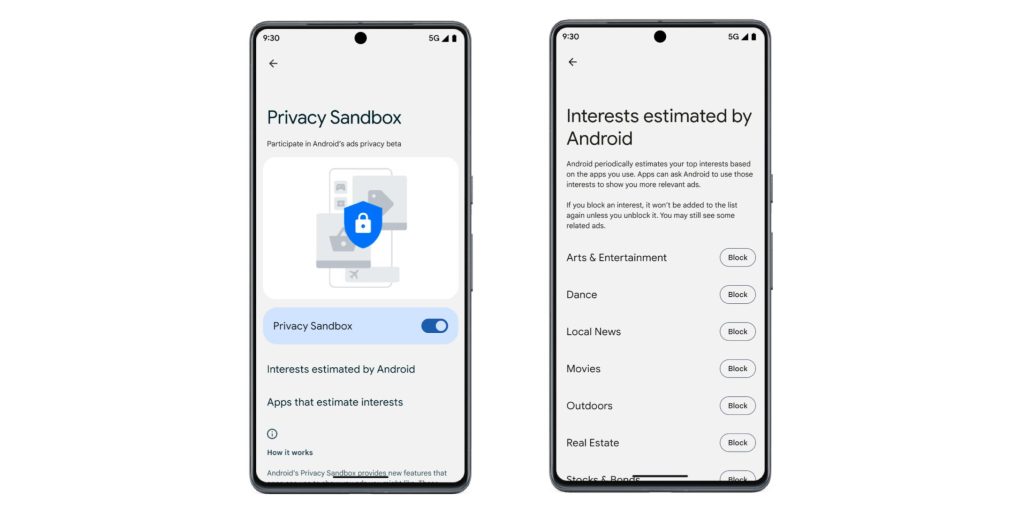 Google Rilis Privacy Sandbox Beta di Android 13