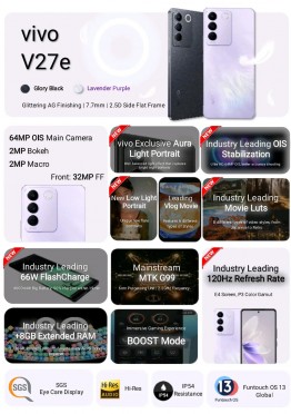 Spesifikasi Vivo V27e