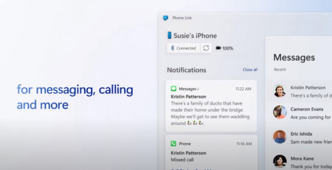 NEW! Phone Link di Windows Kini Mendukung iPhone