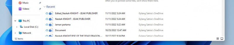 Begini Menyembunyikan Recent Files di File Explorer Windows 11 3