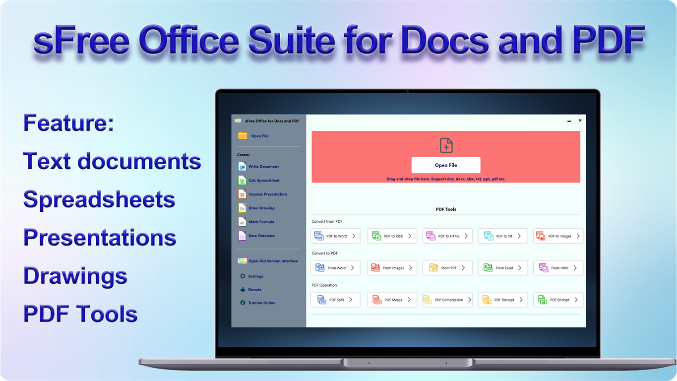 sFree Office for Docs and PDF