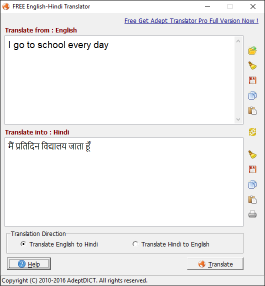 English to Hindi Translator