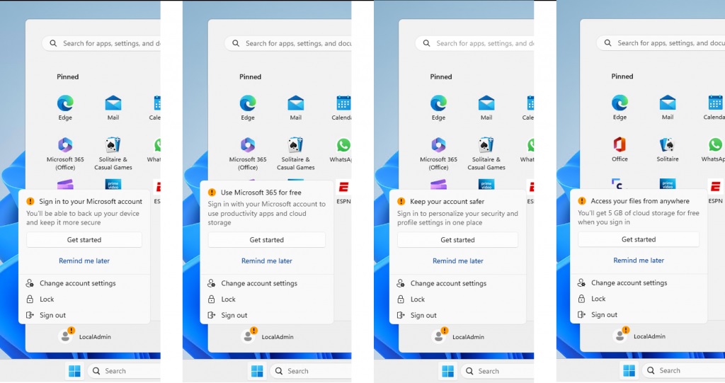 Start Menu Windows 11, Tampilkan Lebih Banyak Iklan