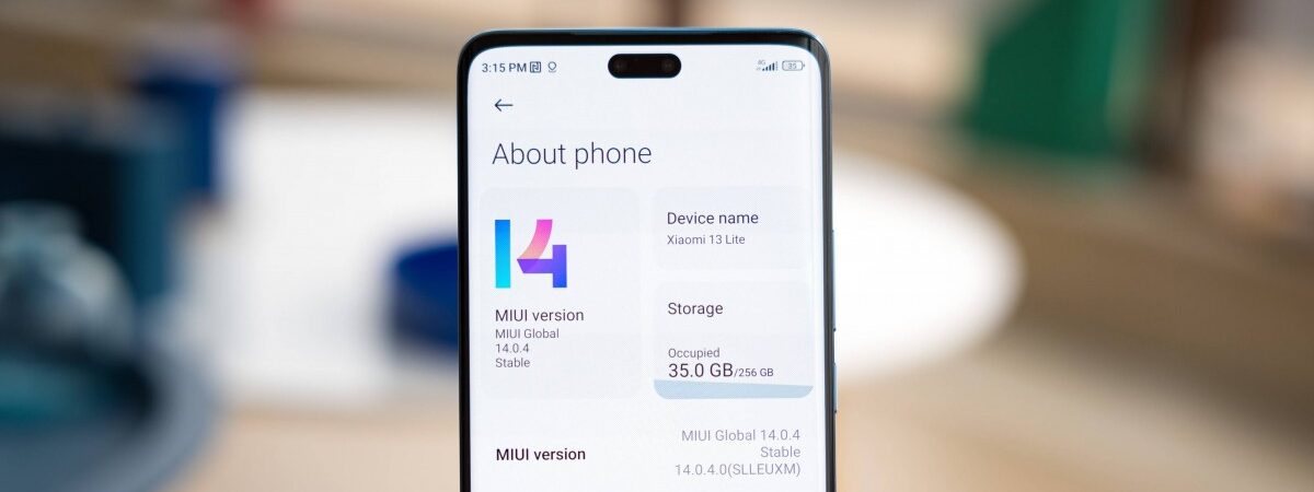 MIUI, MIUI 14, Xiaomi 13 Lite miui