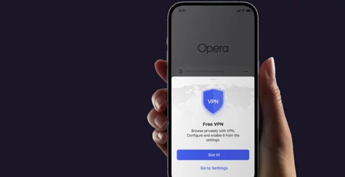 VPN Network Gratis! Hadir di Opera for iPhone