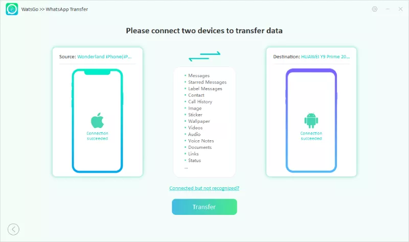 Hubungkan iPhone dan Android via WatsGo