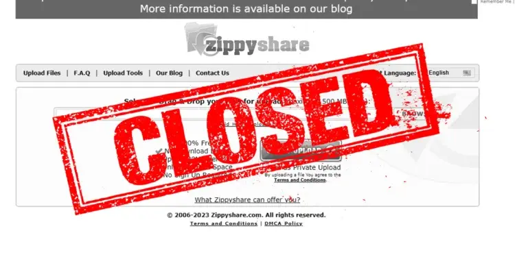 Zippyshare Resmi Tutup Operasi, Kini Tak Bisa Diakses