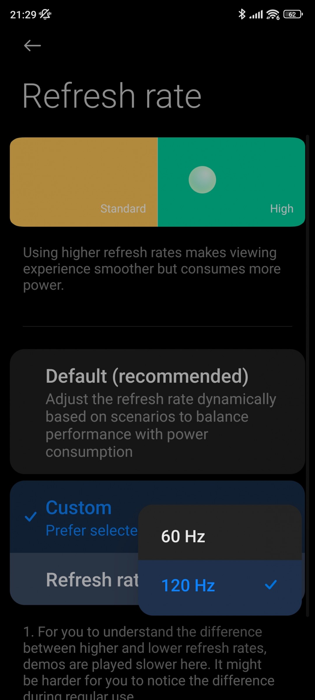 Xiaomi 12T Pro Refresh Rate