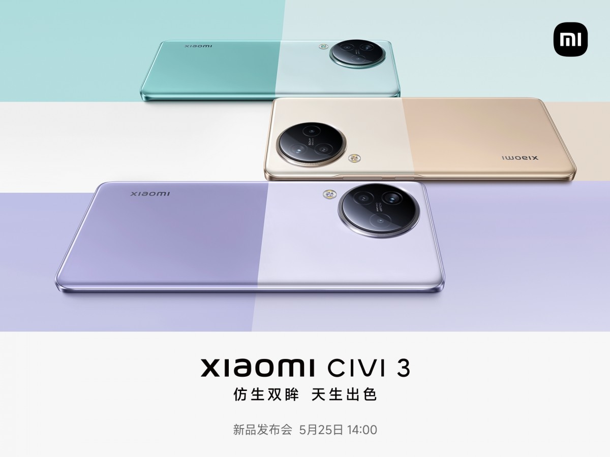 Xiaomi Civi 3 Rilis 25 Mei, Hadirkan Colorful Color